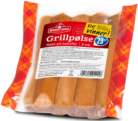 Nordfjord grillpølse klar vinner